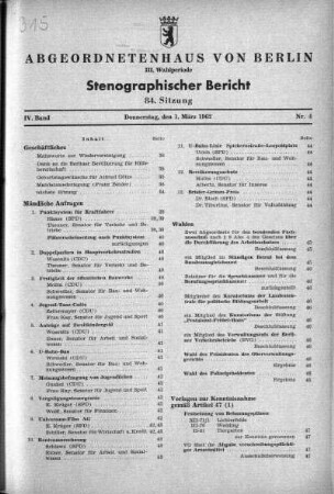 Nr. 4 (84), 1. März 1962