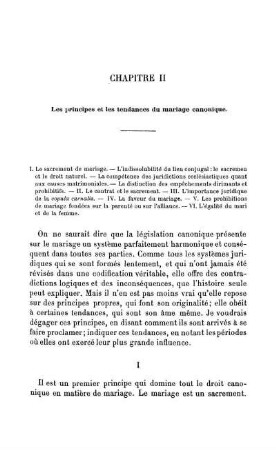 Chapitre II Les principes et les tendances du mariage canonique.