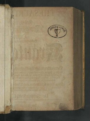3: Thesaurus Sanitatis