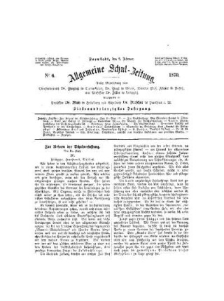 Zur Reform der Schulverfassung