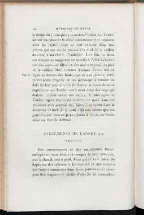 Chapitre VII. Événements de l'année 905 (1499-1500)