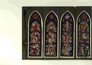 Entwürfe für vier Chorfenster in der Evangelischen Kirche in Dodenhausen