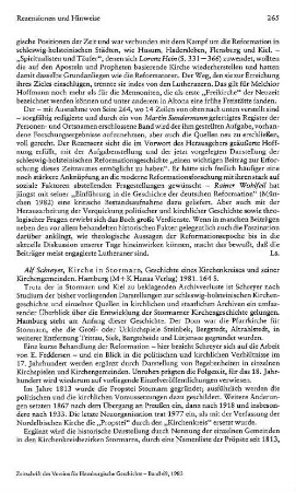 Schreyer, Alf :: Kirche in Stormarn, Geschichte eines Kirchenkreises und seiner Kirchengemeinden : 1. Aufl., Hamburg, M+K Hansa-Verl., 1981