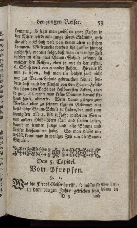 Das 5. Capitel. Vom Pfropfen.