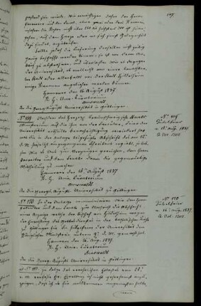 Abschriftliche Benachrichtigung über die Antwort des Bischofs von Hildesheim zum katholischen Gottesdienst anlässlich des Universitätsjubiläums.