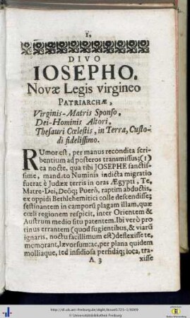 Divo Iosepho...