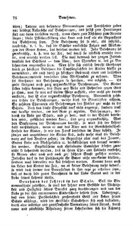 Benehmen des Lehrers in der Schule