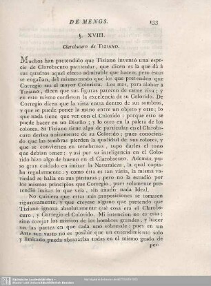 §. XVIII. Clarobscuro de TIZIANO.