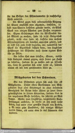 Mißgeburten bei Schweinen