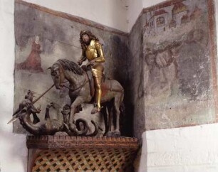 Skulptur des hl. Georg, Leutschau, Slowakei