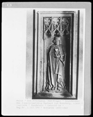 Grabmal des Domscholastikus Gerhard von Erenberg