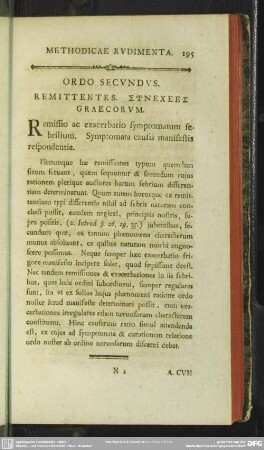 Ordo Secundus. Remittentes. Synechees Graecorum