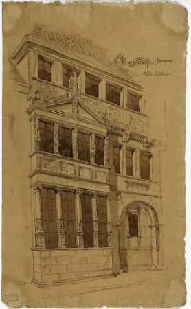 Städt. Leihhaus in der Burgstraße zu Hannover, Auslucht