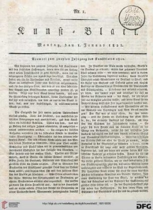 Nr. 1-10 (1. Januar - 1. Februar 1821)