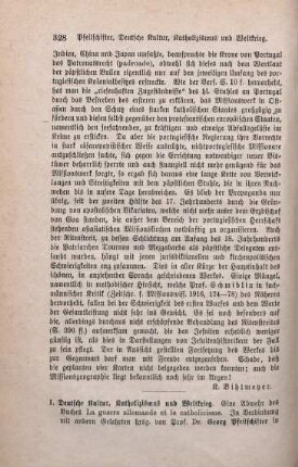 328-331 [Rezension] Deutsche Kultur, Katholizismus und Weltkrieg