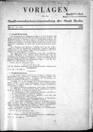Nr. 1 (1-21), 1930/01/03