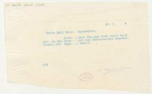 Brief an Emil Kross : 27.01.1913