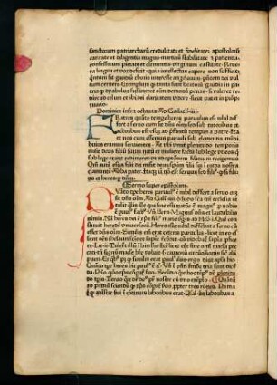 Dominica infra octavas Ad Gallath IIII. - Dominica prima post Ephie. Ad Romanos.
