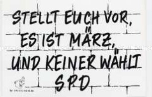 Aufkleber zur Bundestagswahl 1980 (?) gegen die SPD