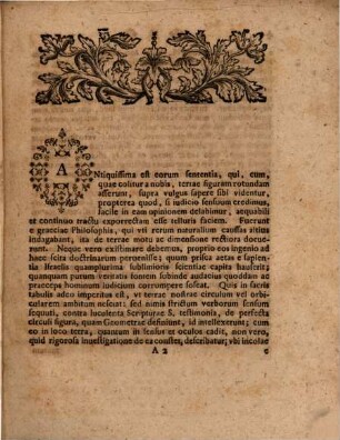 De aeqvilibrio terrae, e Scriptvra s. ervto