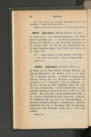 3581. Schrödter (Adolph Diedrich, Dr. med.)