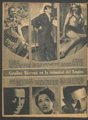 Catalina Bárcena en la intimidad del Empire