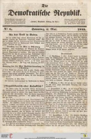 Die demokratische Republik : Freiheit, Wohlstand, Bildung für alle