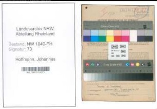 Entnazifizierung Johannes Hoffmann , geb. 29.09.1913 (Arzt)