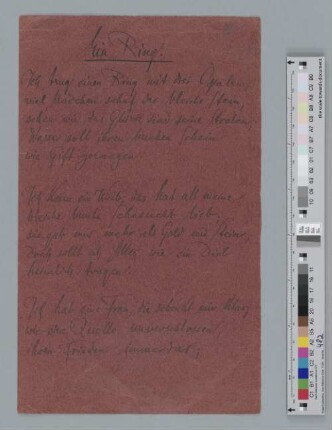 Gedicht an Ida Dehmel
