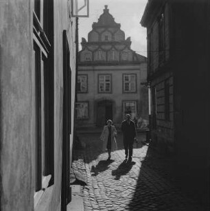 Stralsund. Blick zum Giebelhaus Badenstraße 12