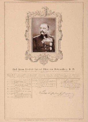 Bildnis von Karl Anton (1811-1885), Fürst von Hohenzollern-Sigmaringen