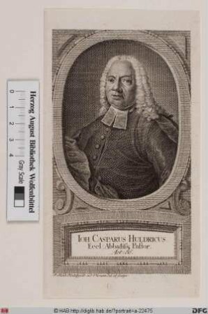 Bildnis Johann Caspar Ulrich (lat. Huldricus)