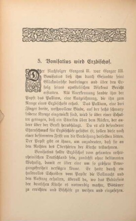 5. Bonifatius wird Erzbischof.