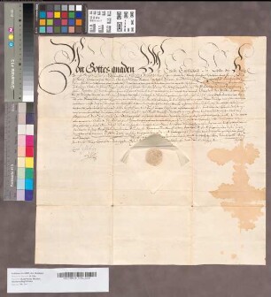 Patent als Landrath für Hillebrand Plönies zu Münster.