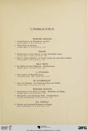 A. Vormittags von 10 Uhr ab (Nr. 1-270)