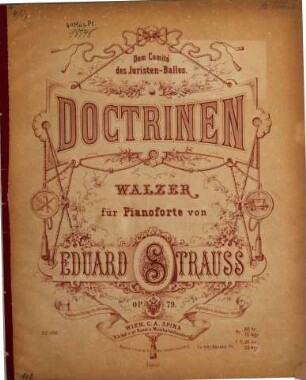 Doctrinen : Walzer für Pianoforte ; op. 79