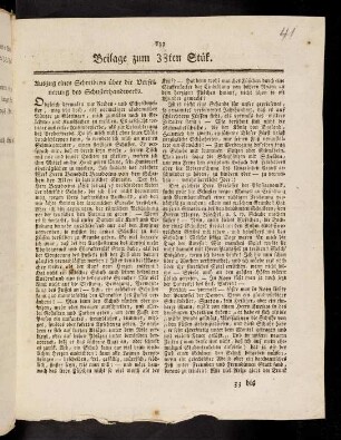 133-134, Beilage zum 33ten Stük