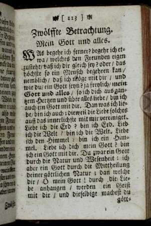 Zwölffte Betrachtung