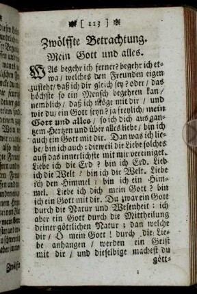 Zwölffte Betrachtung