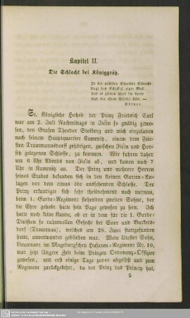 Kapitel II. Die Schlacht bei Königgrätz