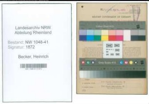 Entnazifizierung Heinrich Becker , geb. 02.03.1895 (Feuerwehrmann)