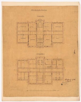 Realschule, Dirschau: Grundriss Keller, EG