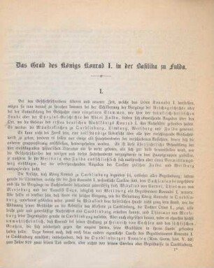 Das Grab des Königs Konrad I. in der Basilika zu Fulda.