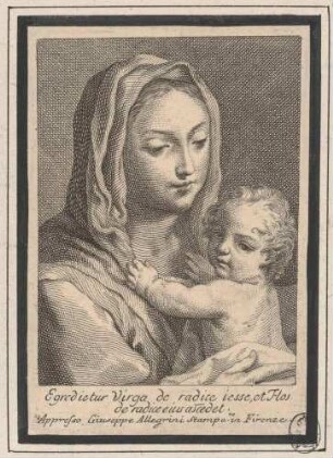 Maria mit dem Kind ("Egredietur Virga de Radice Jesse [...]")
