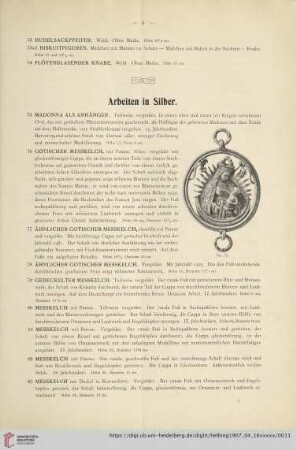 Arbeiten in Silber (Nr. 75-121)