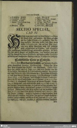 Sectio Special.