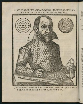 2v, Simon Marius Guntzenh. Mathematicus et Medicus