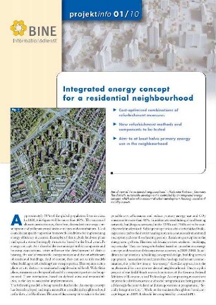 Integrated energy concept for a residential neighbourhood.