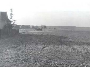 Landschaft bei Nochten : Dorfsiedlungen - Formen von Flurstücken. Ort: Wochozy / Nochten. Die Umgebung von Nochten.