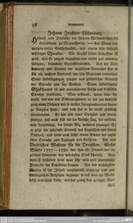 Johann Joachim Eschenburg